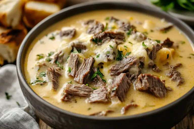 Philly Cheese Steak Soup