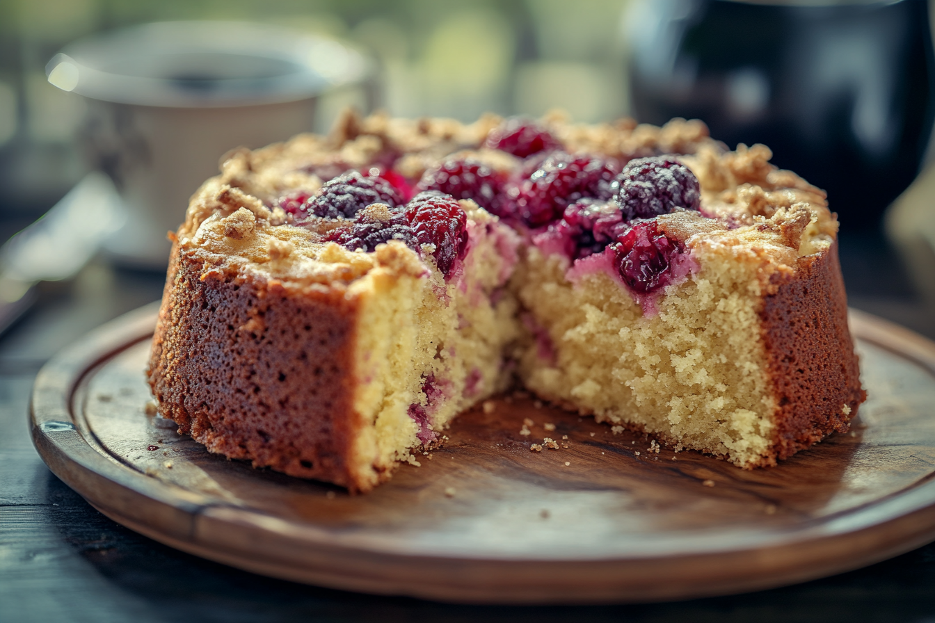 Raspberry Cream Cheese Coffee Cake