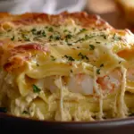 Garlic Butter Shrimp Scampi Lasagna