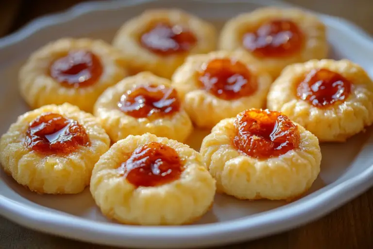 Cheesy Thumbprint Appetizers with Hot Pepper Jelly