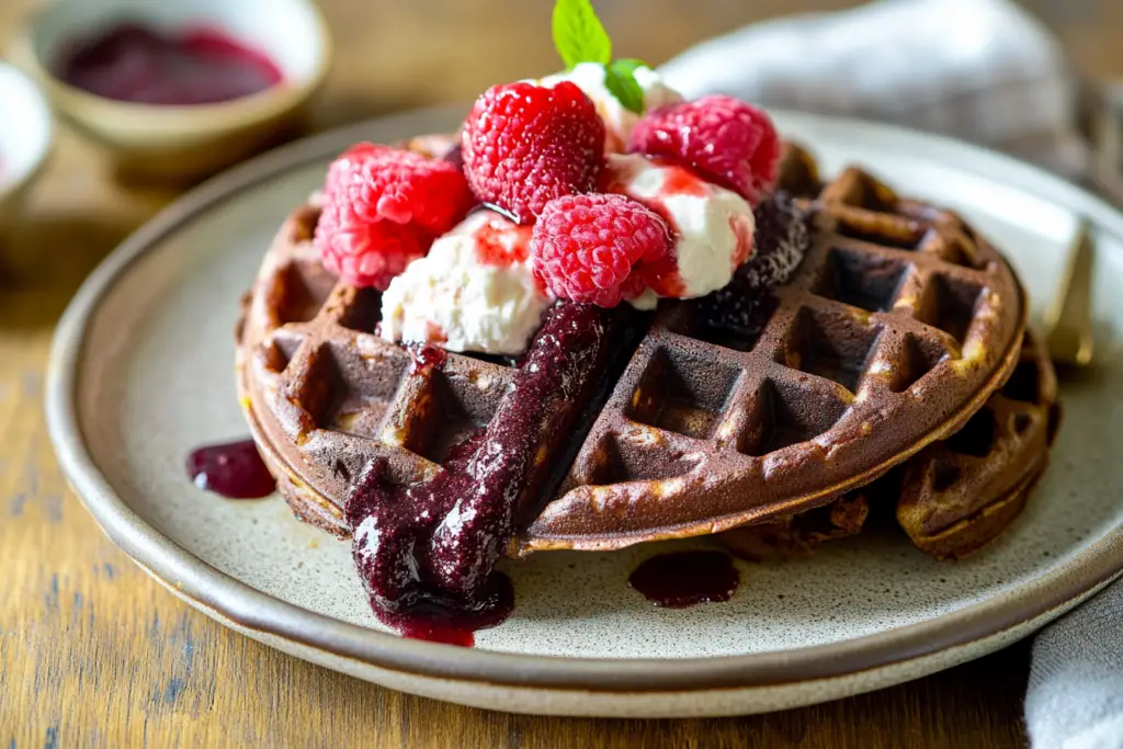 Cake Mix Waffles