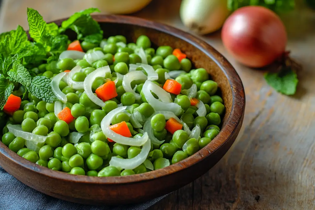 Minty Peas and Onions