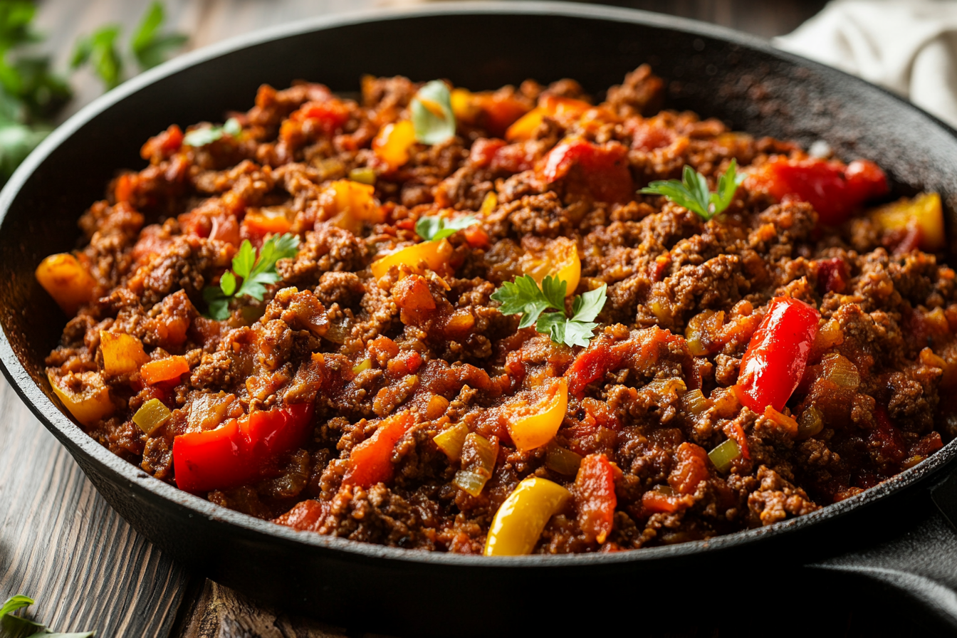 Unstuffed Pepper Skillet