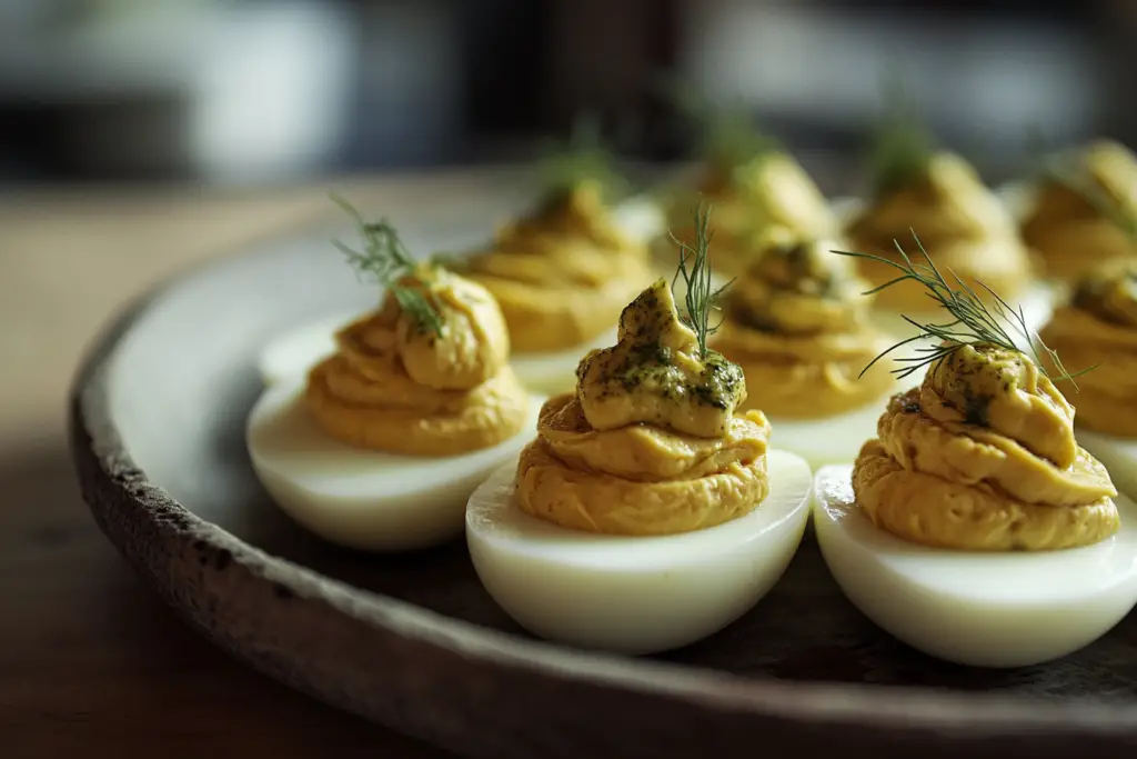 Pickle-Brined Deviled Eggs