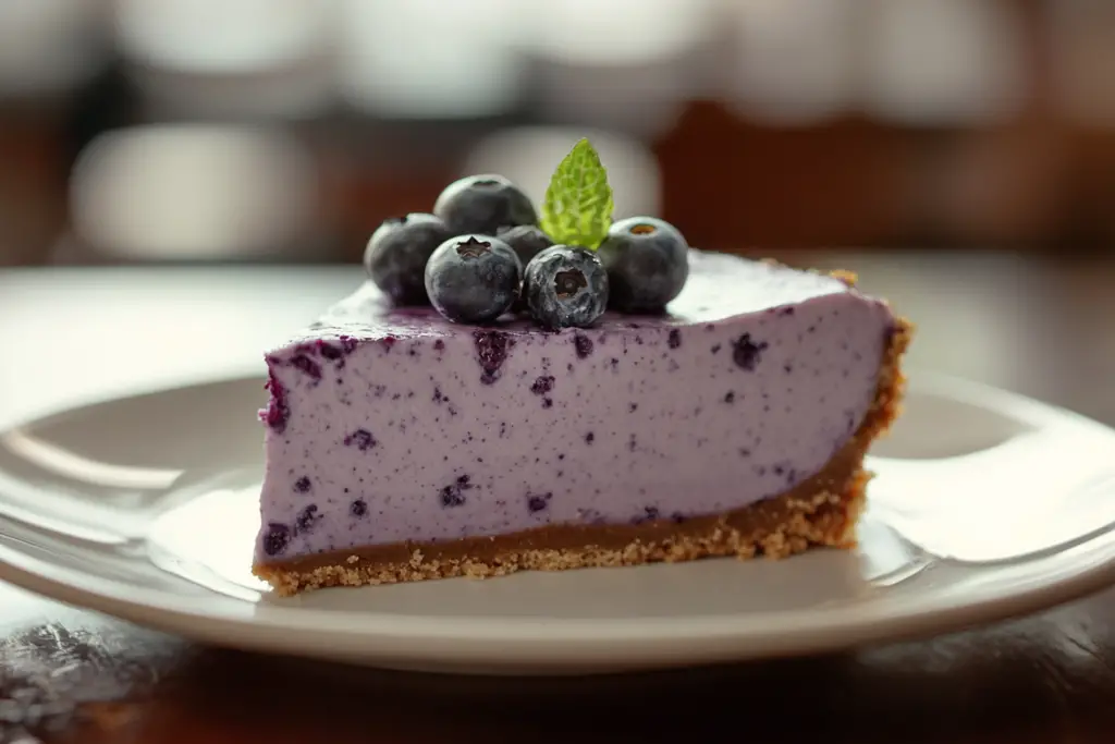 No Bake Blueberry Cheesecake