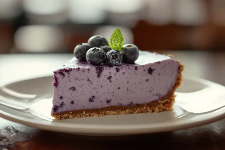No Bake Blueberry Cheesecake