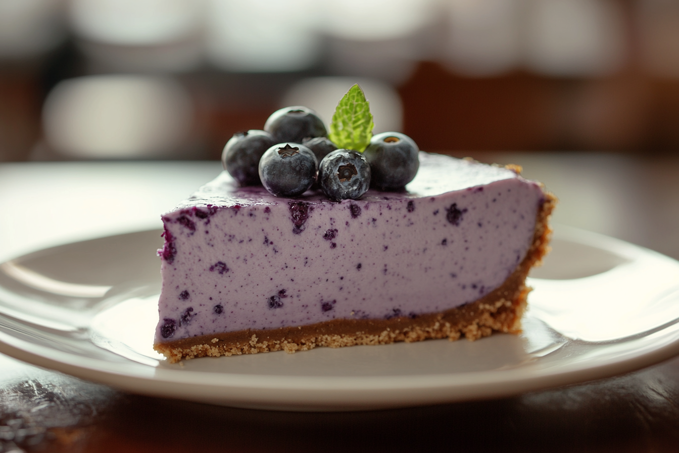 No Bake Blueberry Cheesecake