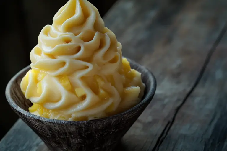 Homemade Pineapple Soft Serve Ice Cream