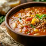 Italian Ground Turkey Soup