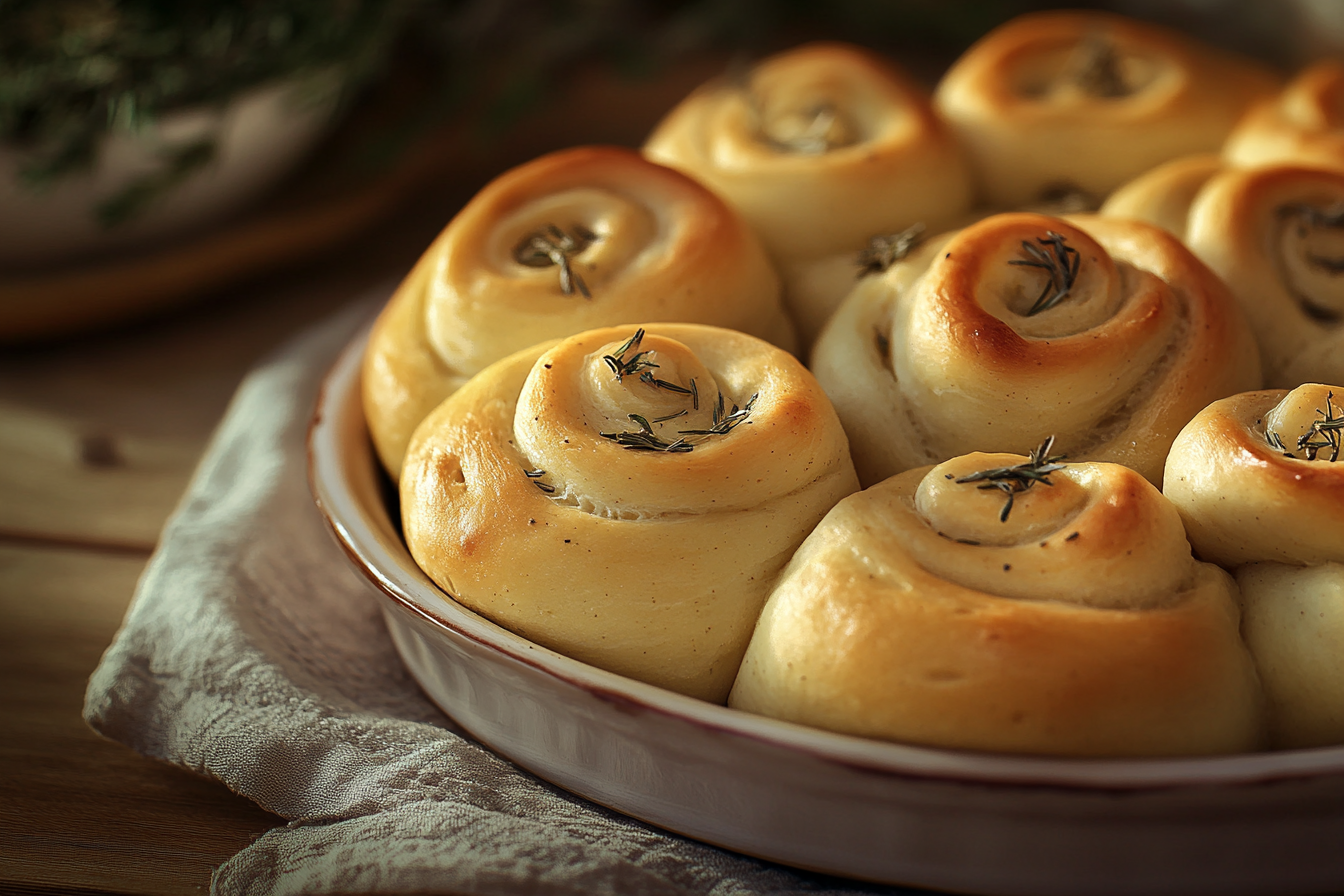 Grandma’s Rosemary Dinner Rolls