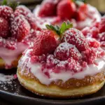 Strawberry Cheesecake Stuffed Donuts