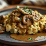 Cauliflower Steak with Mushrooms