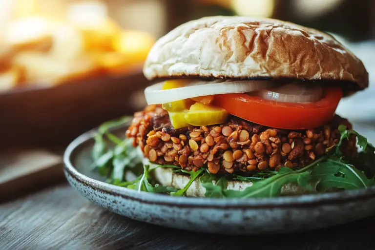 Mushroom Lentil Burgers