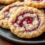 Buttery Raspberry Crumble Cookies
