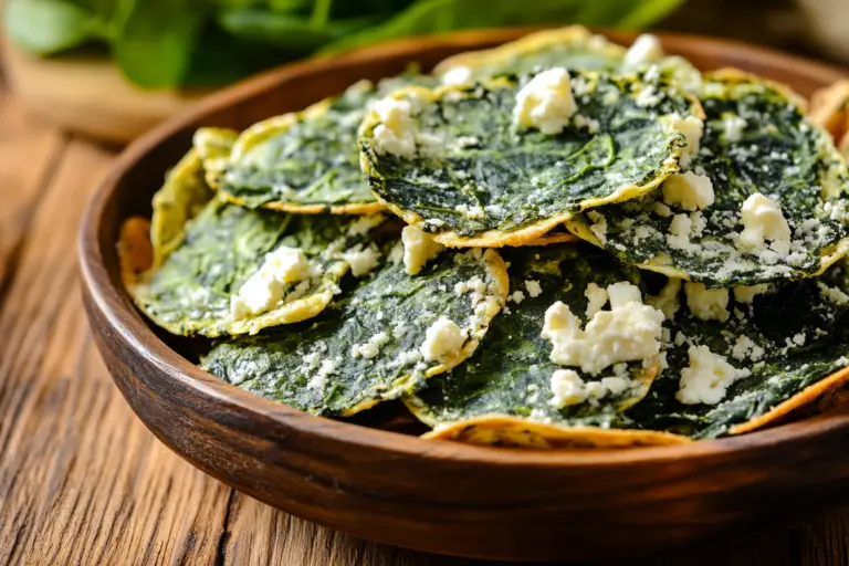 Mediterranean Spinach and Feta Crisps