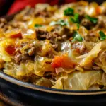 Savory Cabbage Beef Bake