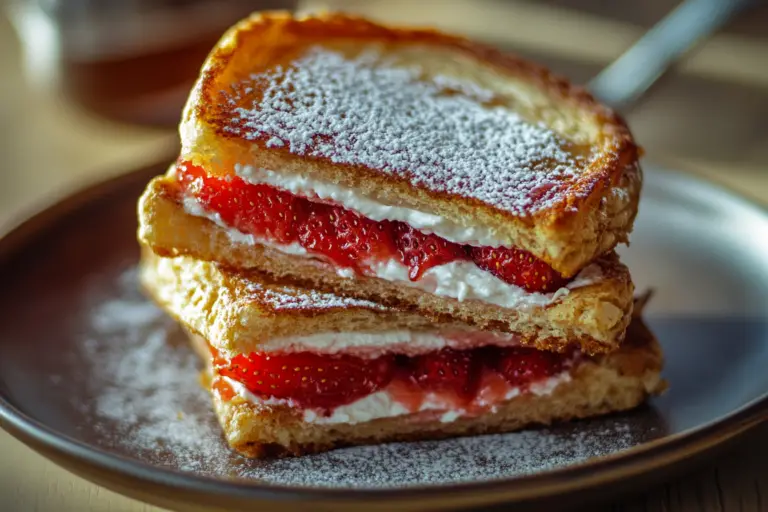 Fried Strawberry Cheesecake Sandwiches