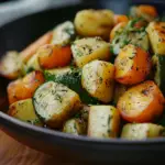 Garlic Herb Roasted Potatoes, Carrots, and Zucchini