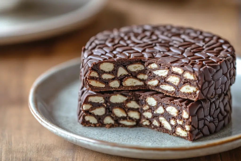 Easy No-Bake Chocolate Biscuit Cake