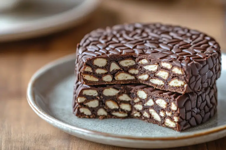 Easy No-Bake Chocolate Biscuit Cake