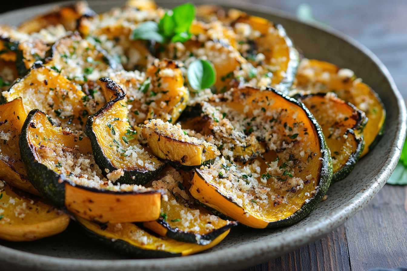 CRISPY PARMESAN ROASTED SQUASH