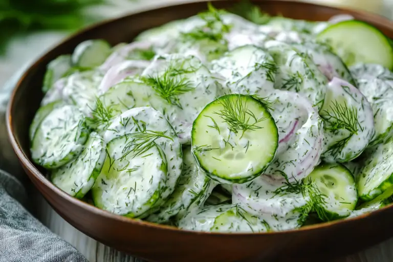 Creamy Cucumber Dill Salad