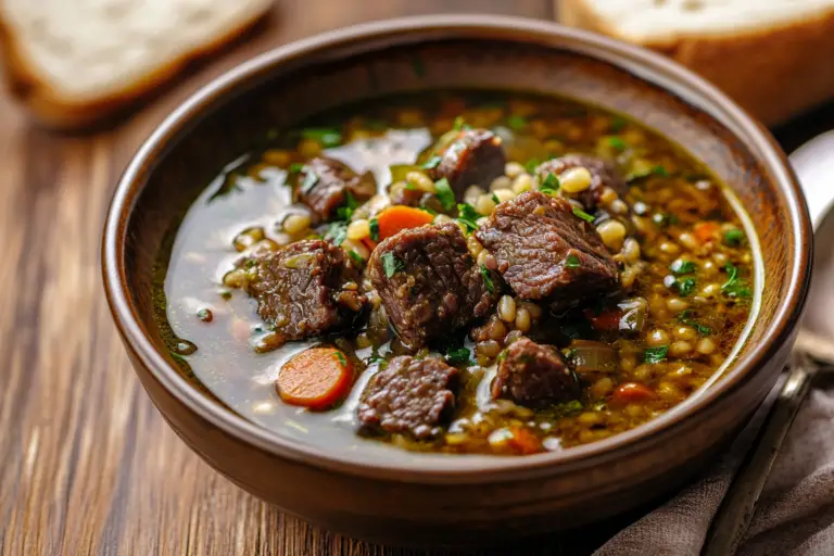 Hearty Beef Barley Soup