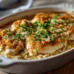 Baked Caesar Chicken with a Creamy Parmesan Sauce