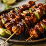 BBQ Beer-Marinated Chicken Skewers
