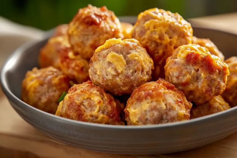 Rotel Cream Cheese Sausage Balls