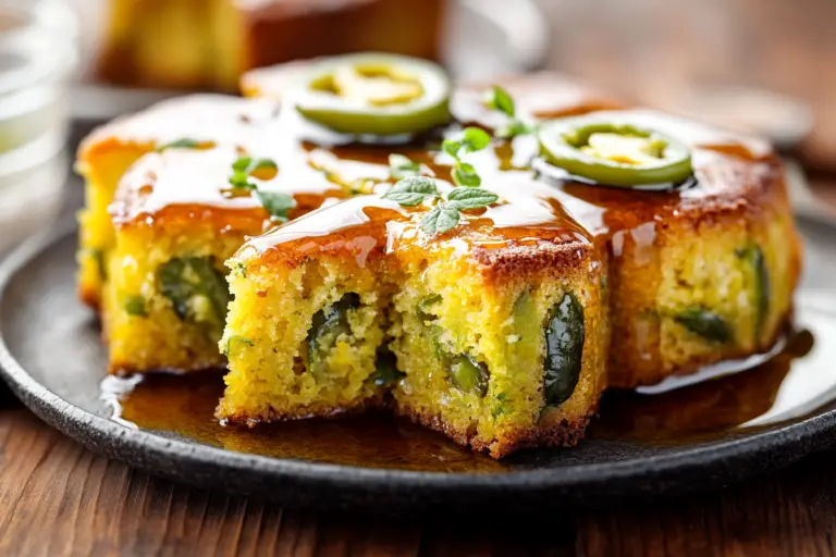 Jalapeño Cornbread With Lime Honey Glaze