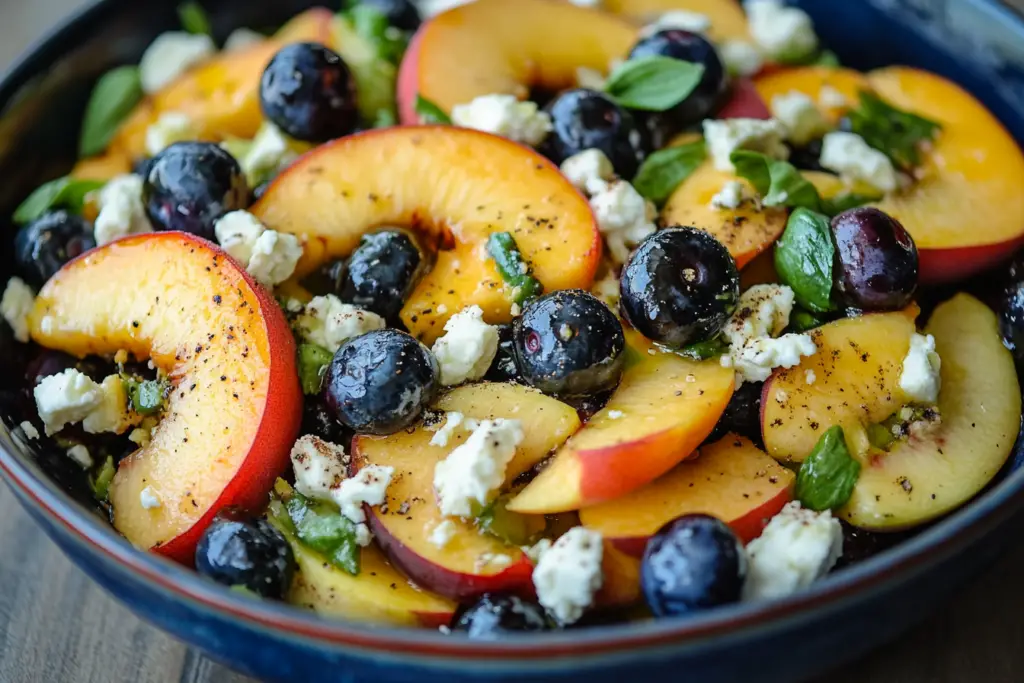 Blueberry Peach Feta Salad – A Fresh & Flavorful Summer Delight!