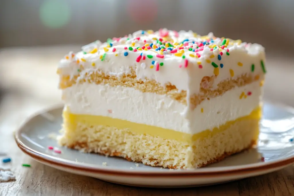 No Bake Birthday Cake Delight