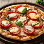 Quick Caprese Naan Pizza