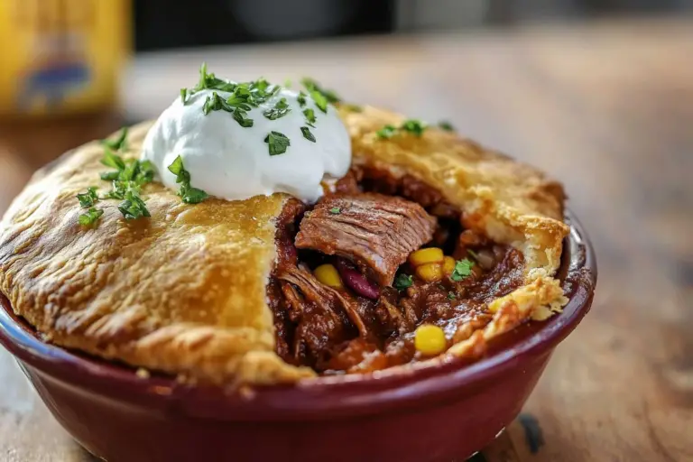 Short Rib Chili Pot Pie