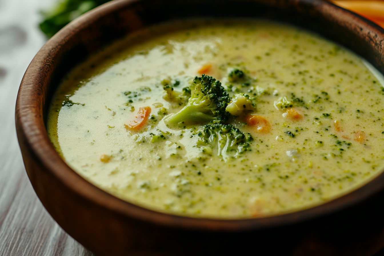 High-Protein Broccoli Cheddar Soup