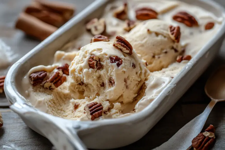 Homemade Butter Pecan Ice Cream