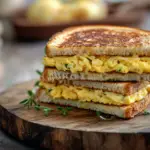 Scrambled Egg Grilled Cheese Sandwich