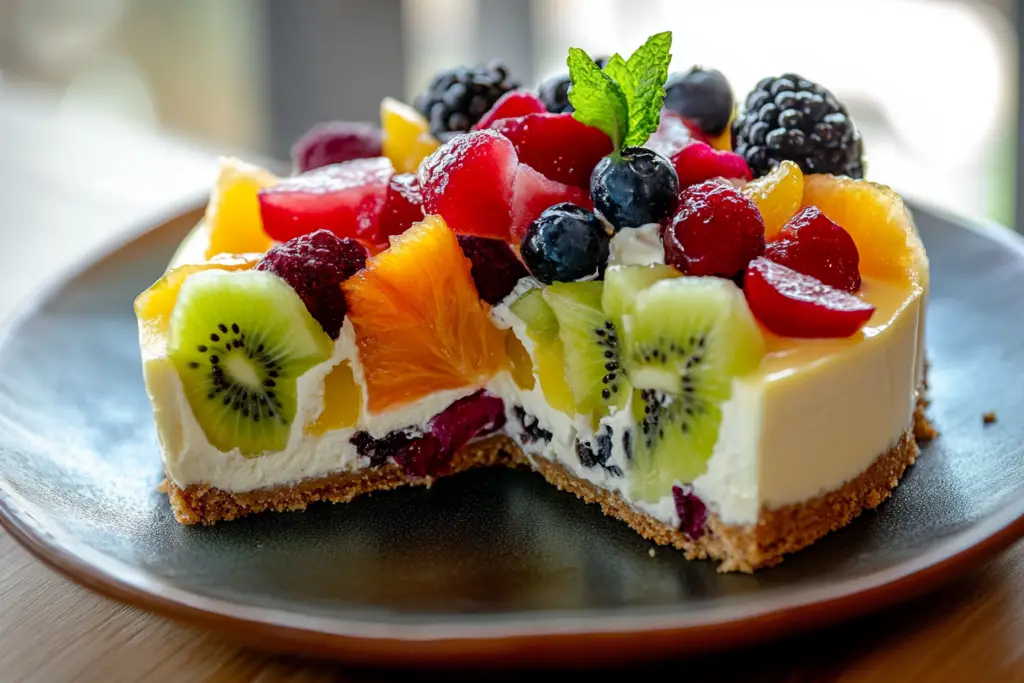Fruit Salad Cheesecake