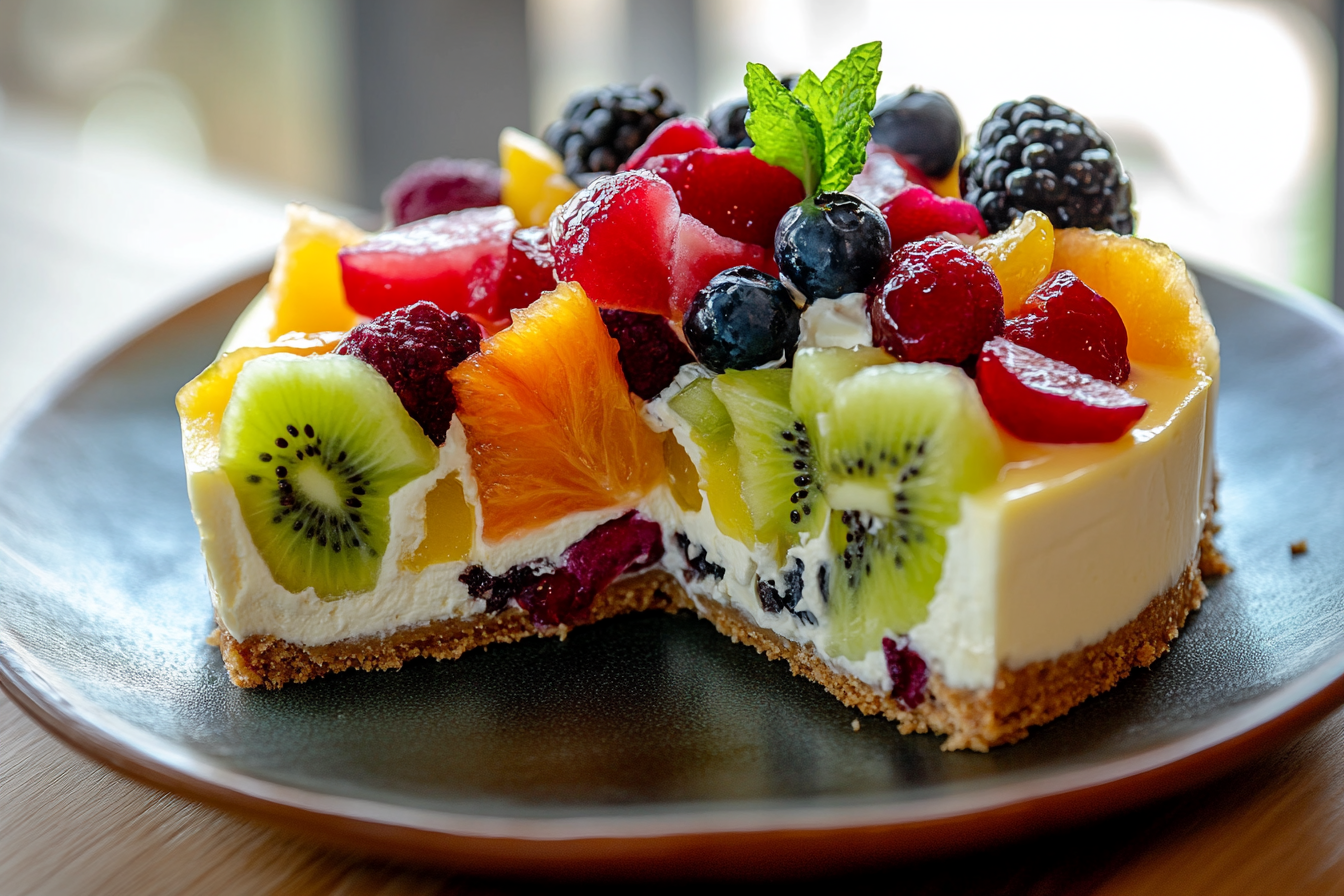 Fruit Salad Cheesecake