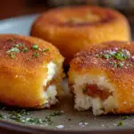 Cheesy Stuffed Potato Cakes