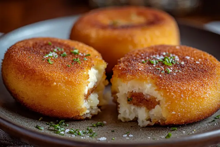 Cheesy Stuffed Potato Cakes