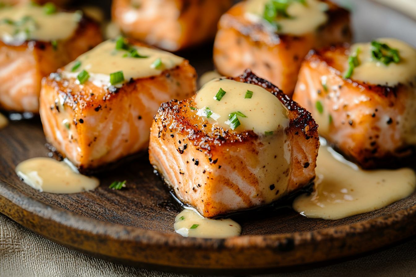 Crispy Bang Bang Salmon Bites