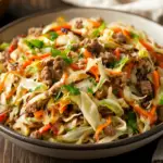 Healthy Ground Beef Cabbage Stir-Fry