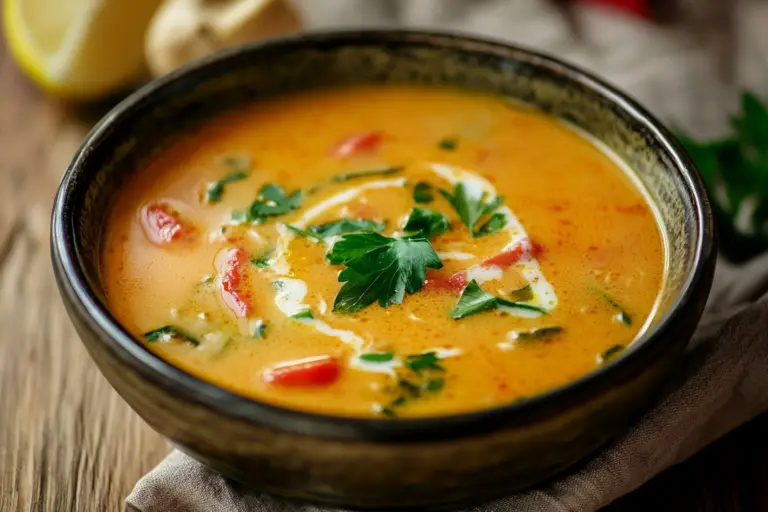 Crockpot Thai Coconut Chicken Soup
