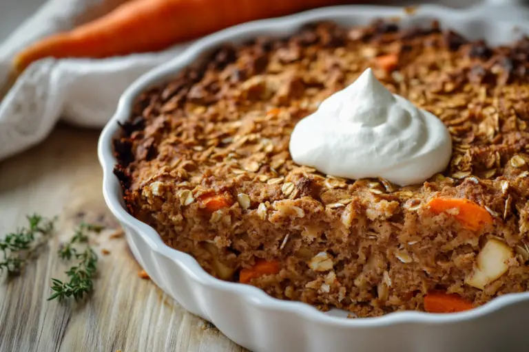 Apple, Carrot, and Oat Breakfast Bake