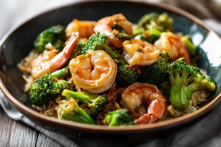 Stir-Fried Shrimp and Broccoli