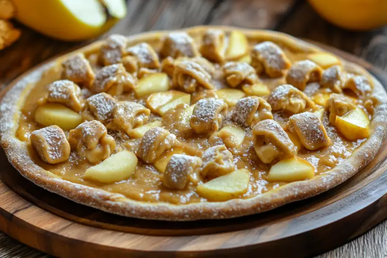 Peanut Butter & Apple Pizza for Dogs