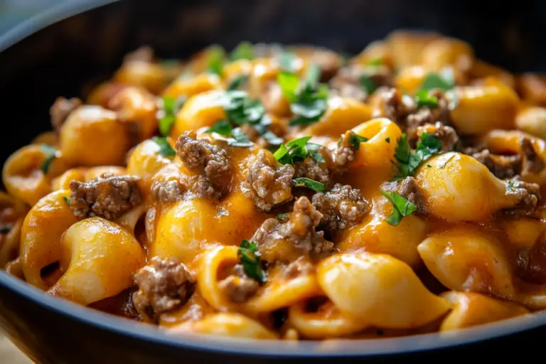 Cheesy Beef Taco Pasta