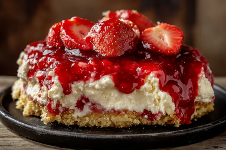 Donna Wood Strawberry Cheesecake Dump Cake